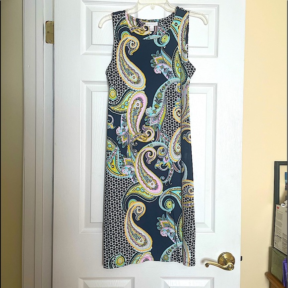 Sleeveless Charter Club dress, nylon/spandex blend. Size small, length to knee - Picture 1 of 3